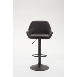 Modern höj- och sänkbar barstol med konstläder och fotstöd