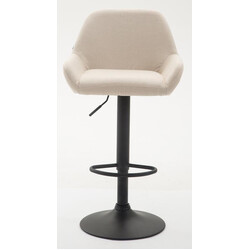 Modern höj- och sänkbar barstol med stoppat ryggstöd