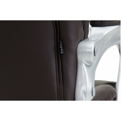 Ergonomisk kontorsstol med konstläder och gungmekanism