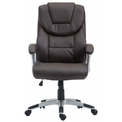 Ergonomisk kontorsstol med konstläder och gungmekanism