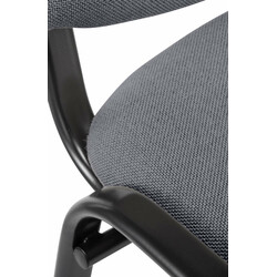 Bekväm stapelbar konferensstol med slitstark klädsel