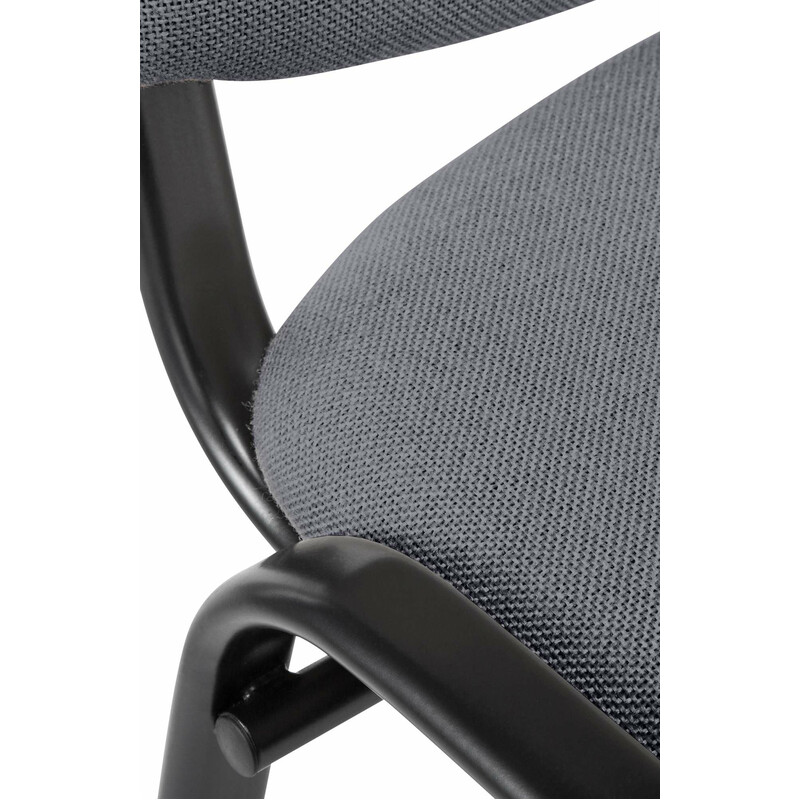 Bekväm stapelbar konferensstol med slitstark klädsel