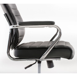 Ergonomisk justerbar kontorsstol i konstläder med gungfunktion