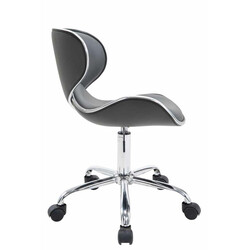 Ergonomisk kontorsstol med justerbar höjd och hjul