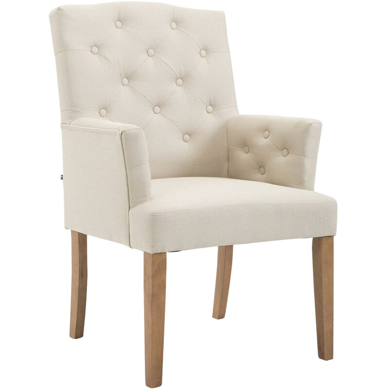 Elegant chesterfield matstol med bekväm stoppning och stabila träben