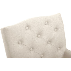 Elegant chesterfield matstol med bekväm stoppning och stabila träben