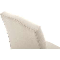 Elegant chesterfield matstol med bekväm stoppning och stabila träben