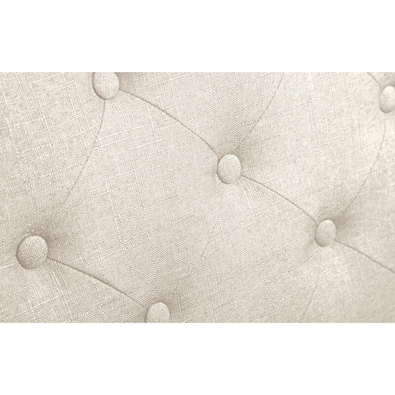 Elegant chesterfield matstol med bekväm stoppning och stabila träben