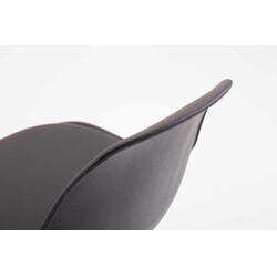 Modern bekväm gungstol med tygklädsel och stabil konstruktion