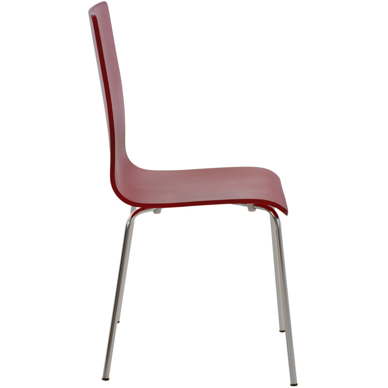 Bekväm ergonomisk besöksstol i ek och valnöt träfaner