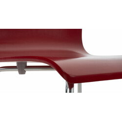 Bekväm ergonomisk besöksstol i ek och valnöt träfaner