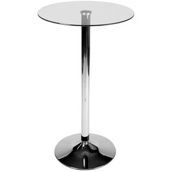 Elegant ståbord med glasbordsskiva för hem och evenemang