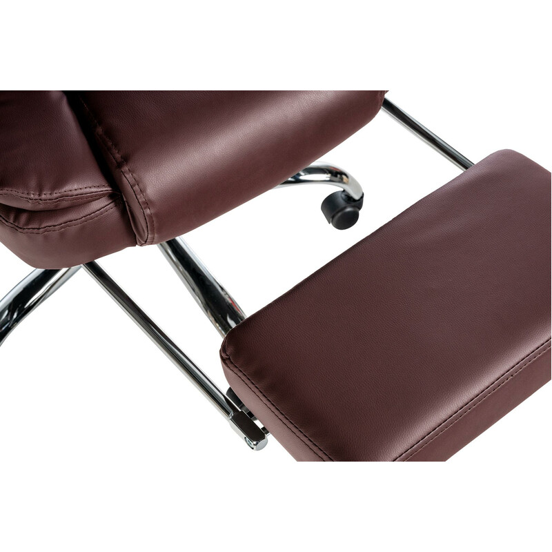 Ergonomisk kontorsstol med justerbart fotstöd och ryggstöd