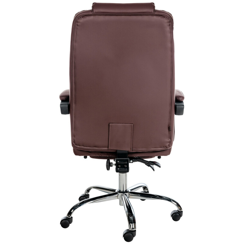 Ergonomisk kontorsstol med justerbart fotstöd och ryggstöd