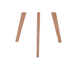 Runt matbord i MDF med bokträstativ och golvskydd