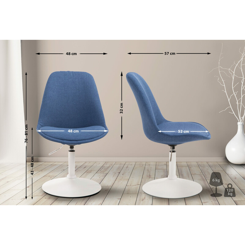 Elegant och bekväm snurrstol med justerbar höjd