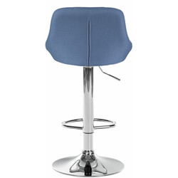 Elegant justerbar barpall med tygklädsel och fotstöd