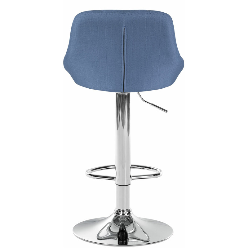 Elegant justerbar barpall med tygklädsel och fotstöd