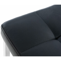 Bekväm och mångsidig pall i konstläder med stålstomme