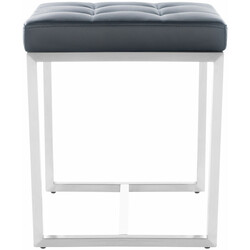 Bekväm och mångsidig pall i konstläder med stålstomme