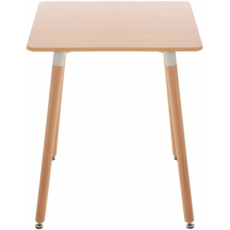 Funktionellt matbord i MDF med justerbara golvskydd