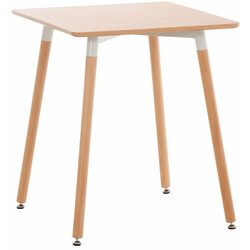 Funktionellt matbord i MDF med justerbara golvskydd