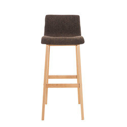 Modern barstol i tyg och bok med ergonomisk design