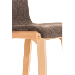 Modern barstol i tyg och bok med ergonomisk design