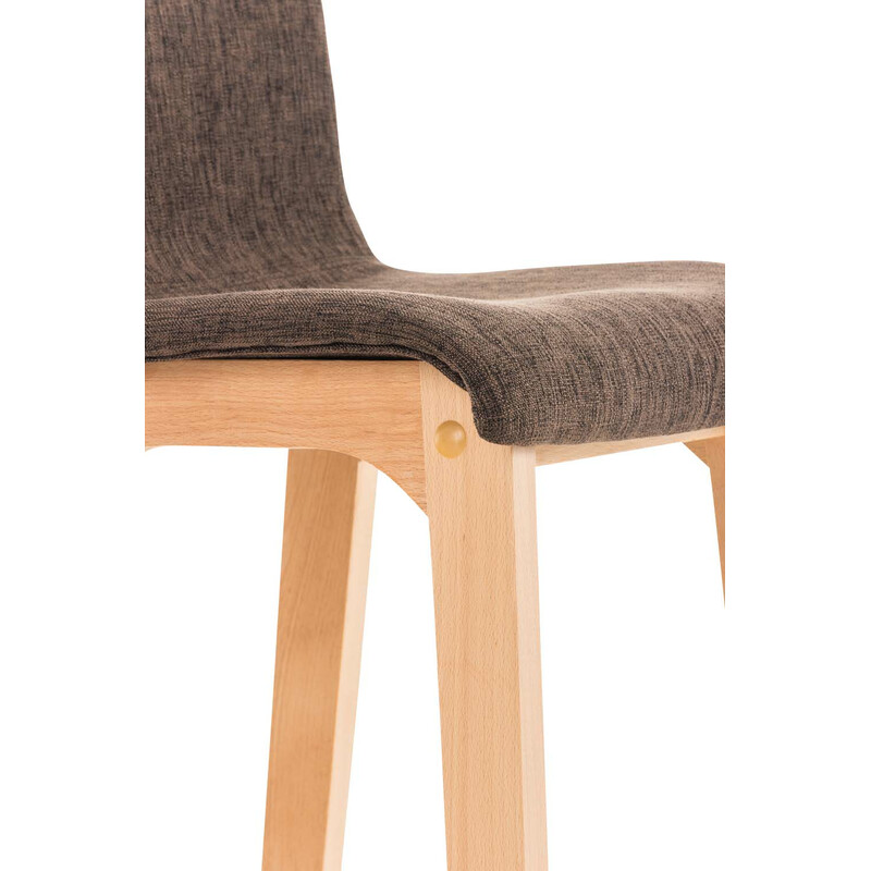 Modern barstol i tyg och bok med ergonomisk design