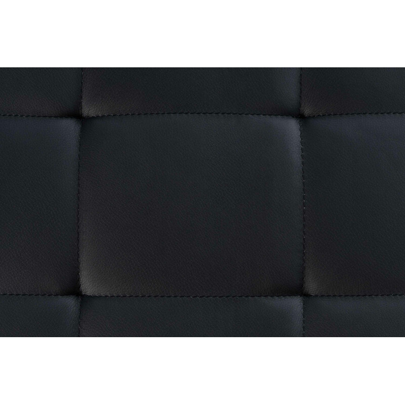 Mångsidig bänk i konstläder med rostfri stålstomme