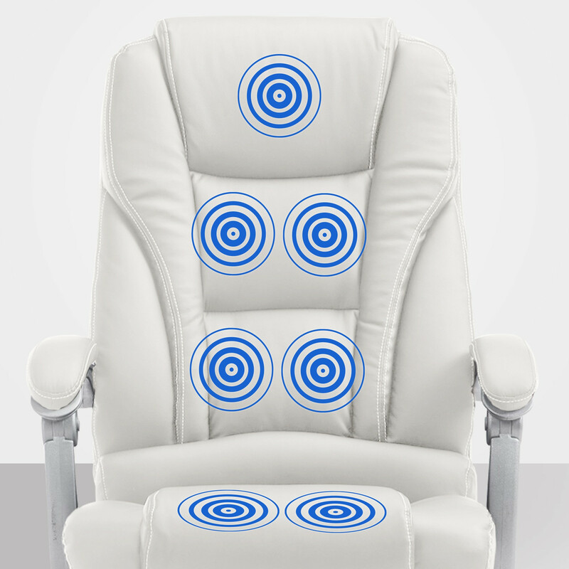 Massagekontorsstol med fjärrkontroll och justerbar höjd