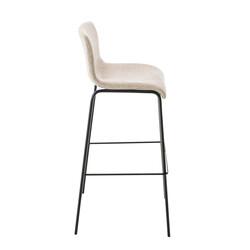 Modern ergonomisk barstol i metall och polyester