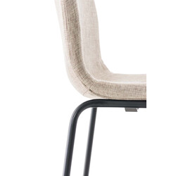 Modern ergonomisk barstol i metall och polyester