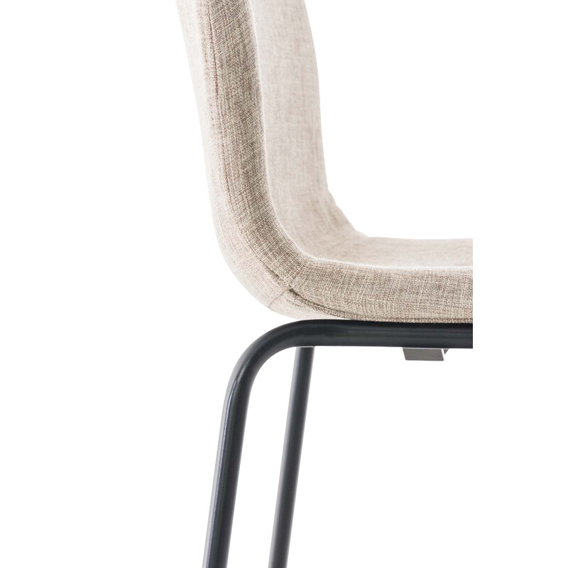 Modern ergonomisk barstol i metall och polyester