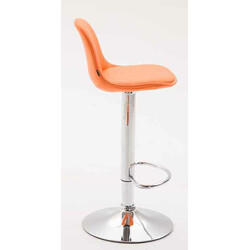 Justerbara moderna barstolar i konstläder med fotstöd