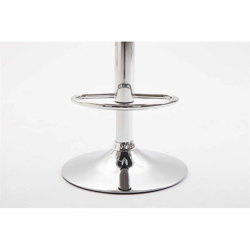 Justerbara moderna barstolar i konstläder med fotstöd