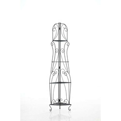 Robust hopfällbar järnhylla med antik design och lantlig dekoration