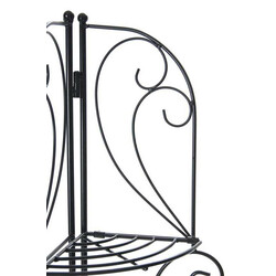 Robust hopfällbar järnhylla med antik design och lantlig dekoration