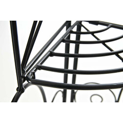 Robust hopfällbar järnhylla med antik design och lantlig dekoration