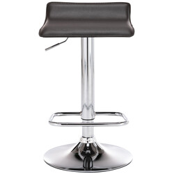 Eleganta justerbara barstolar med konstläder och kromad ram