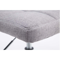 Höjdjusterbara barstolar i tyg med kromdetaljer