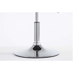 Höjdjusterbara barstolar i tyg med kromdetaljer