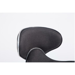 Moderna justerbara barstolar i tyg, set om 2 stycken