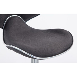 Moderna justerbara barstolar i tyg, set om 2 stycken