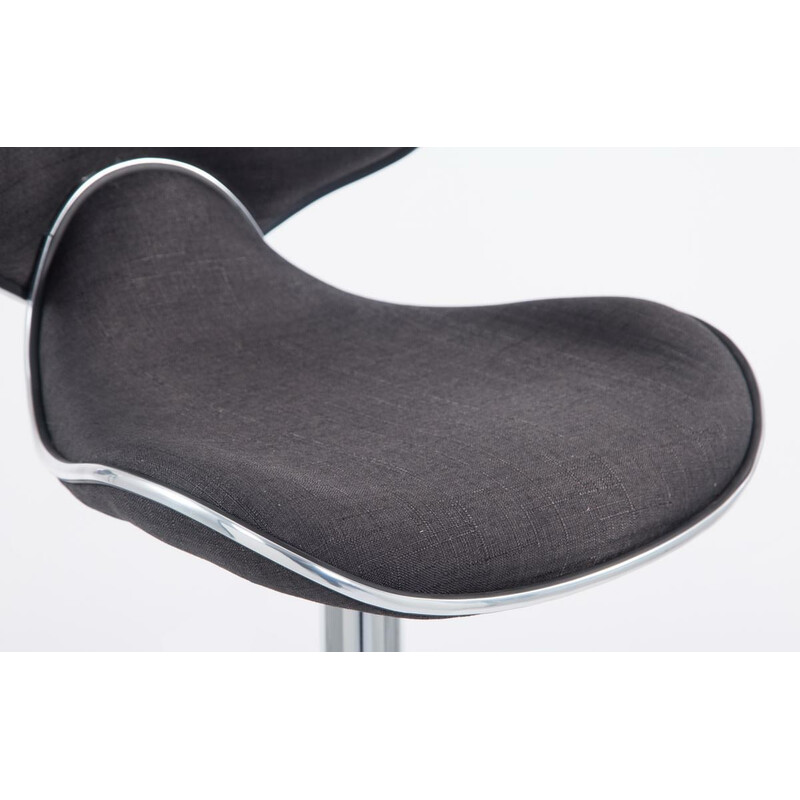 Moderna justerbara barstolar i tyg, set om 2 stycken