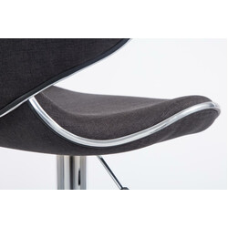 Moderna justerbara barstolar i tyg, set om 2 stycken