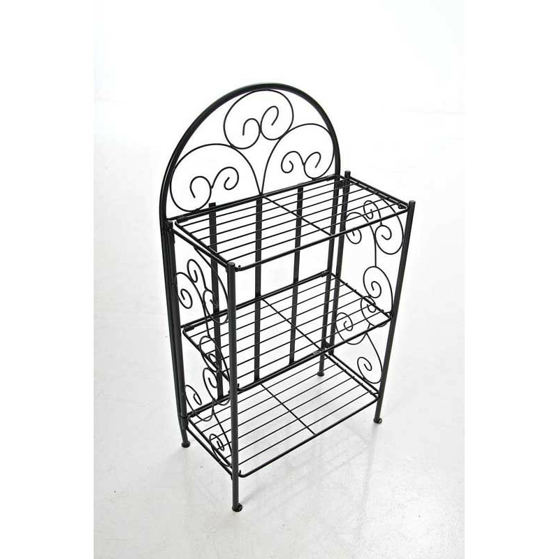 Romantisk hopfällbar hylla i pulverlackerat järn för hemmet