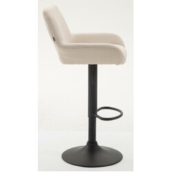 Eleganta höjdjusterbara barstolar i tyg med fotstöd