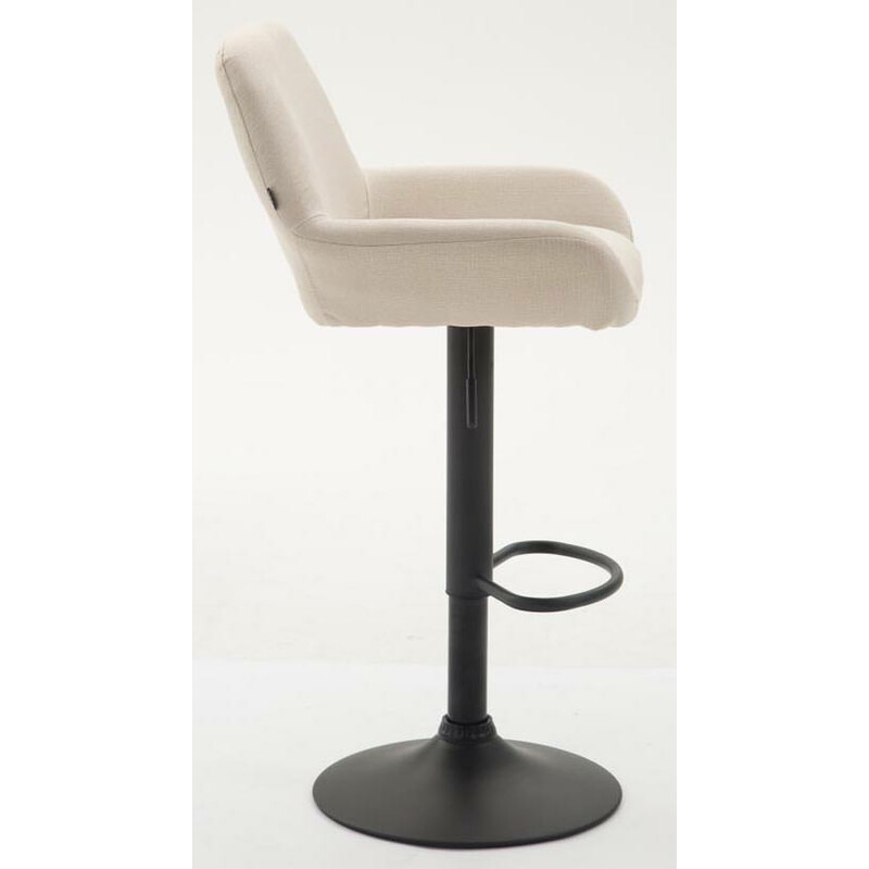 Eleganta höjdjusterbara barstolar i tyg med fotstöd