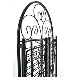 Romantisk hopfällbar hylla i pulverlackerat järn för hemmet